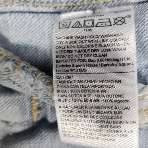 Gap Denim Jean Jacket Size XS Light Blue Wash 100% Cotton Fitted Y2K Classic - Picture 11 of 14